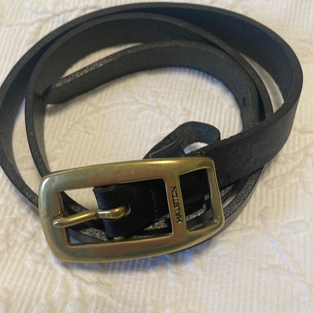 Vintage HALSTON Italian Milled Leather, Vintage Medium